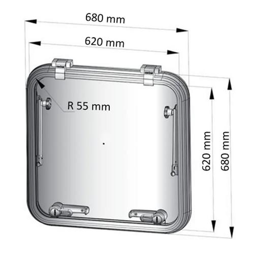 DÄCKSLUCKA 62X62 LIBERO